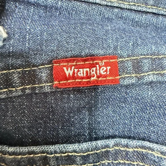 Wrangler Blue Denim Carpenter Jeans Mens Size 40x32 With Utility Pockets - Picture 3 of 9